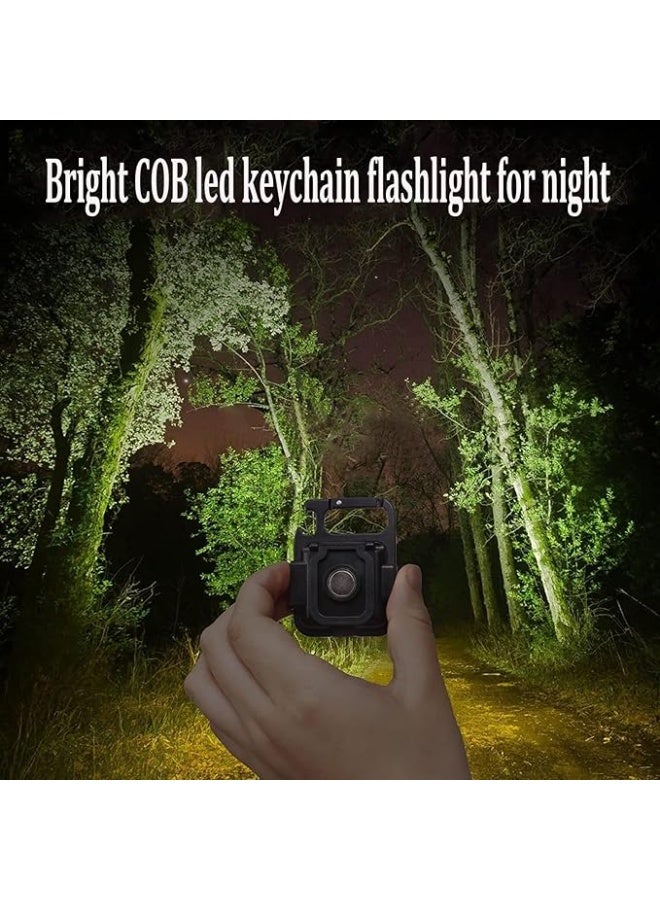 مصباح يدوي LED صغير قابل لإعادة الشحن بقوة 800 لومن، مزود بأربعة أوضاع إضاءة، وقاعدة مغناطيسية قابلة للطي مع حامل قابل للطي وفتاحة زجاجات، مناسب للتخييم والصيد والإصلاحات والأنشطة الخارجية. - Image 4