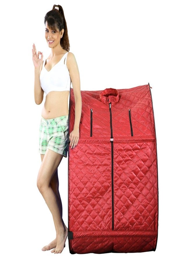 Kawachi Portable Steam Cabin for Steam Sauna Therapy for Slimming and Beauty (Steam Generator not provided) (i79-Red) - Image 5
