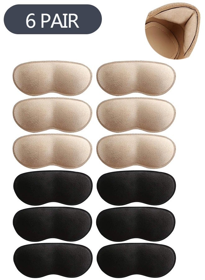 Ant 6-Pairs Heel Cushion Pads for Men Women, Self-Adhesive Heel Cushion Inserts Prevent Slipping Rubbing Blisters,  Improve Shoe Fit - Image 1