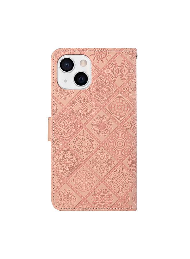 S-TOP Case For iPhone 14 Ethnic Style Embossed Pattern Leather Phone Case - Image 3