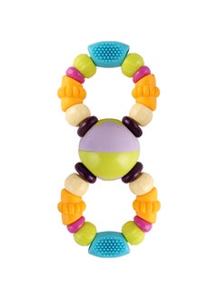 turtees Turtees™ Colorful Attractive Plastic Non-Toxic Barbell Rattle Toy for Babies Fun Time  - Image 1