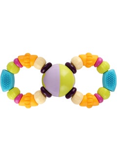 turtees Turtees™ Colorful Attractive Plastic Non-Toxic Barbell Rattle Toy for Babies Fun Time  - Image 3