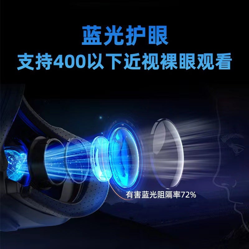 نظارات الواقع الافتراضي الذكية J50 سماعة بلوتوث نظارات VR بانورامية 4K شحن مباشر نظارات VR - Image 3