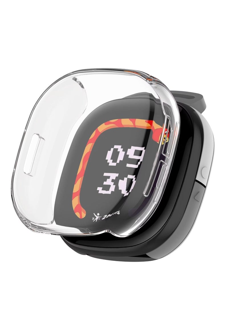 حالة متوافق مع فيتبيت ايس LTE تبو سيليكون لينة / حماية كاملة / حالة ووتش متوافق مع فيتبيت ايس LTE ( شفافة ) - Image 1