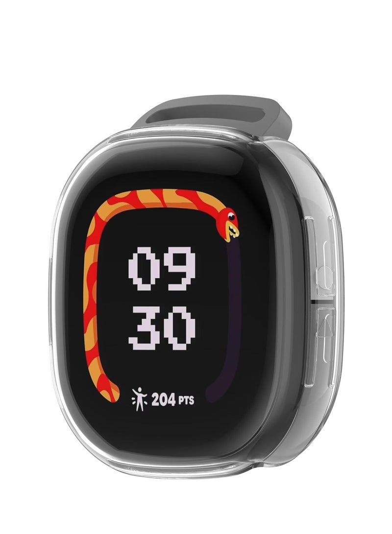 حالة متوافق مع فيتبيت ايس LTE تبو سيليكون لينة / حماية كاملة / حالة ووتش متوافق مع فيتبيت ايس LTE ( شفافة ) - Image 2