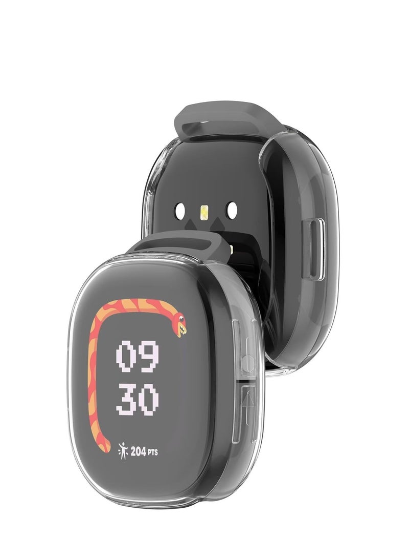 حالة متوافق مع فيتبيت ايس LTE تبو سيليكون لينة / حماية كاملة / حالة ووتش متوافق مع فيتبيت ايس LTE ( شفافة ) - Image 5