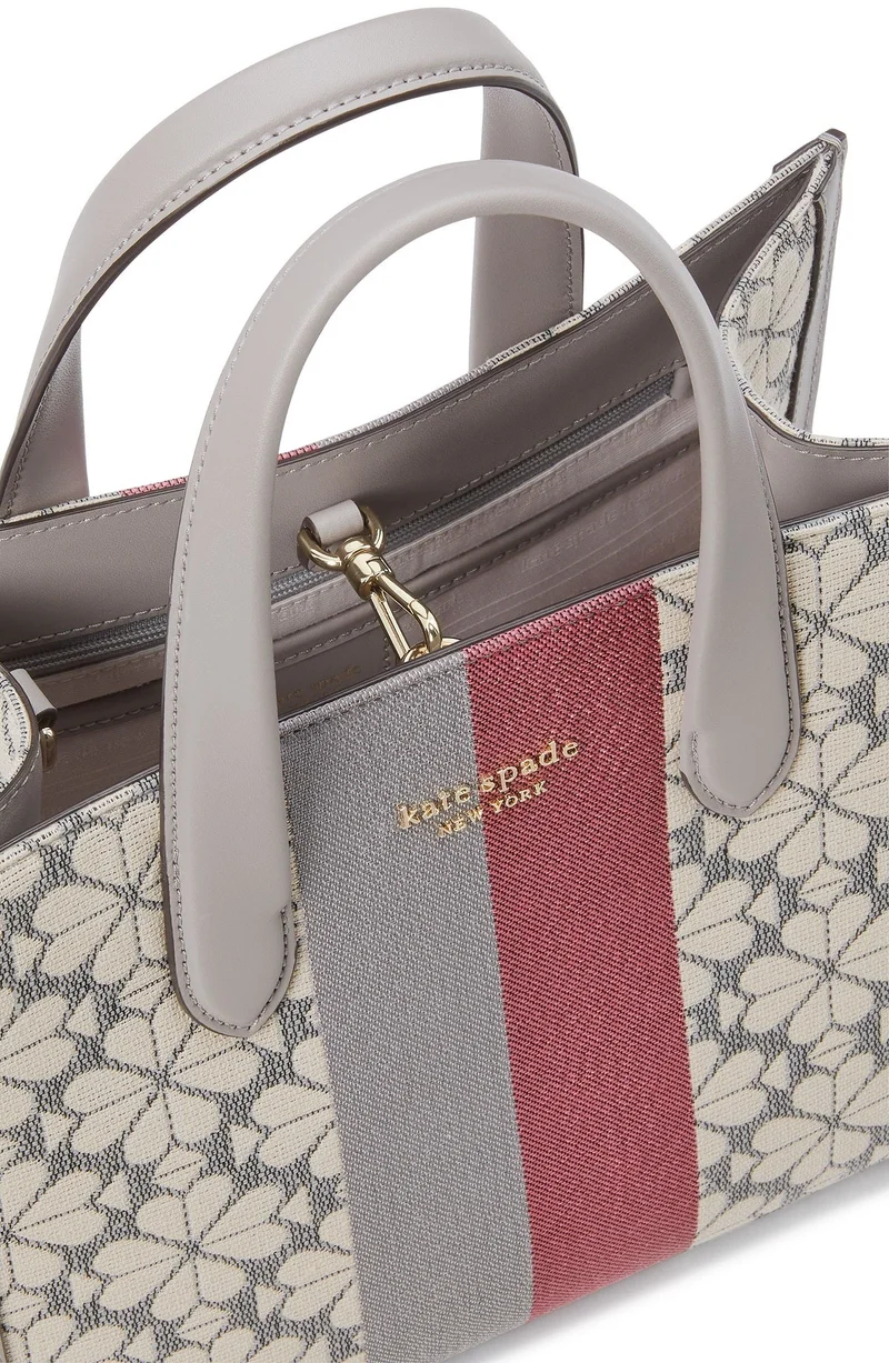 Kate Spade Spade Flower Jacquard Stripe Manhattan Small Tote