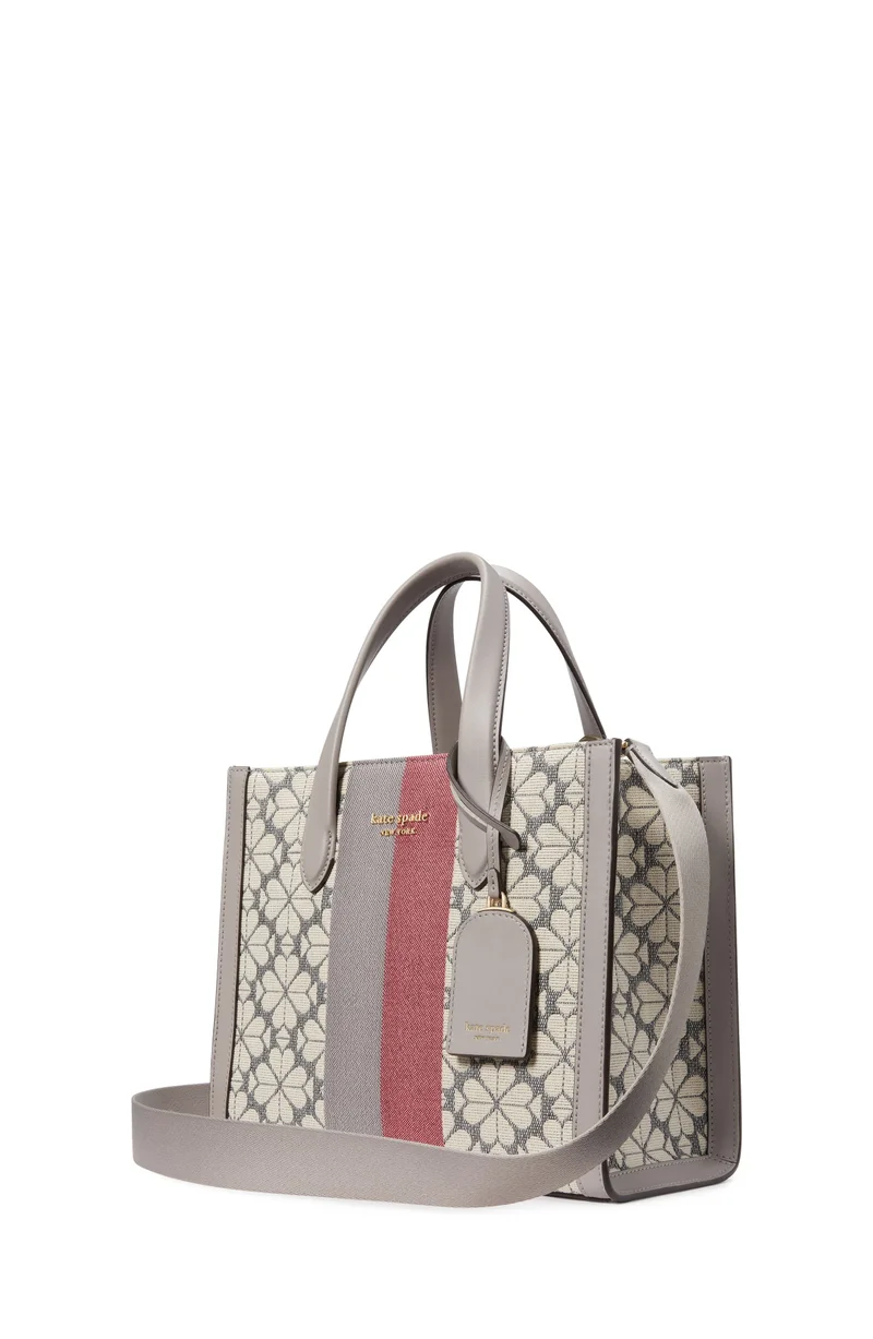Kate Spade Spade Flower Jacquard Stripe Manhattan Small Tote