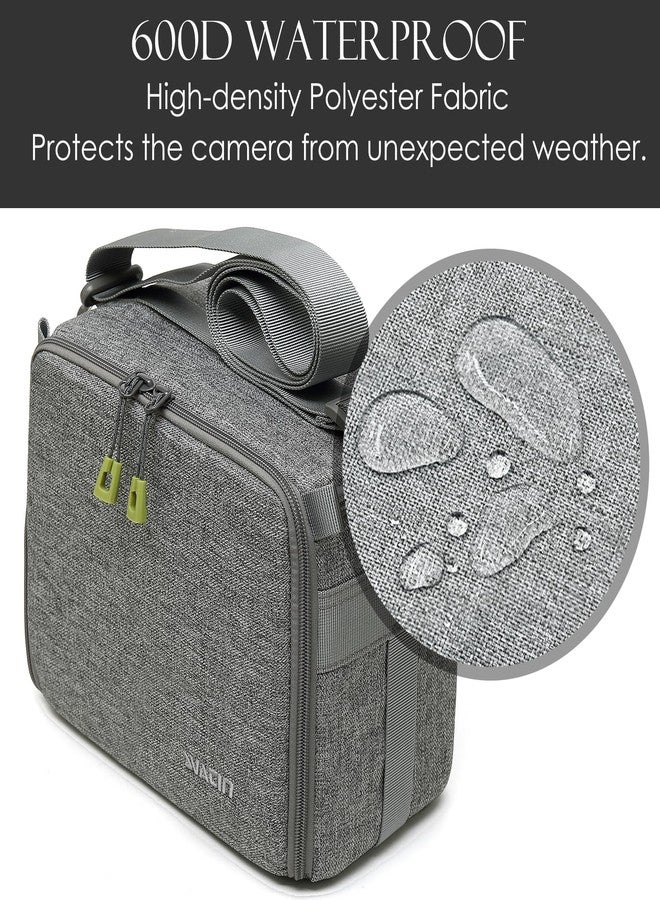 svatin Camera Insert Bag,Shockproof &Pressure-proof Dual Opening Camera Lens Cube Case Bag,Digital DSLR SLR Mirrorless Cameras Accessories Storage Pouch Compatible for Canon,Nikon,Sony,Panasonic（S） - Image 2