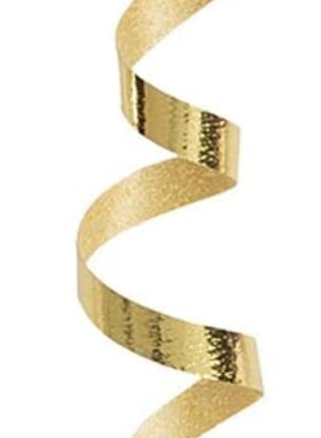 بارتي تايم شريط تجعيد ديكور ذهبي للحفلات بطول 500 ياردة - Image 2