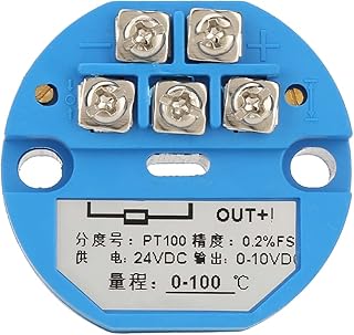 YOUTHINK YOUTHINK Temperature Sensor, -50~400 Dee PT100 Temperature Transmitter DC24V Output 0-10V Sensor  - Image 1