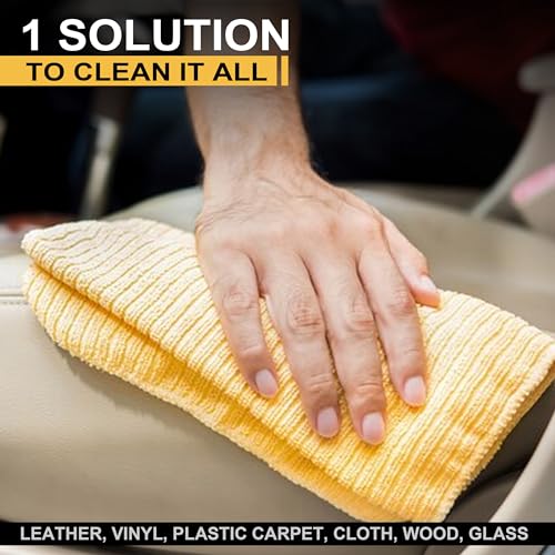 Auto Hub All Purpose Car Interior Cleaner, Car Seat Cleaner, Safe for All Interior Parts Including Dashboard, Plastic Parts, Door, Glass, Seats - Prevents Fading from UV - Transparent & Colorless - Image 5