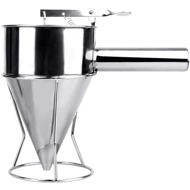 MYLIFEUNIT MyLifeUNIT Stainless Steel Pancake Batter Dispenser Funnel Dispenser with Stand for Takoyaki and Baking  - Image 1
