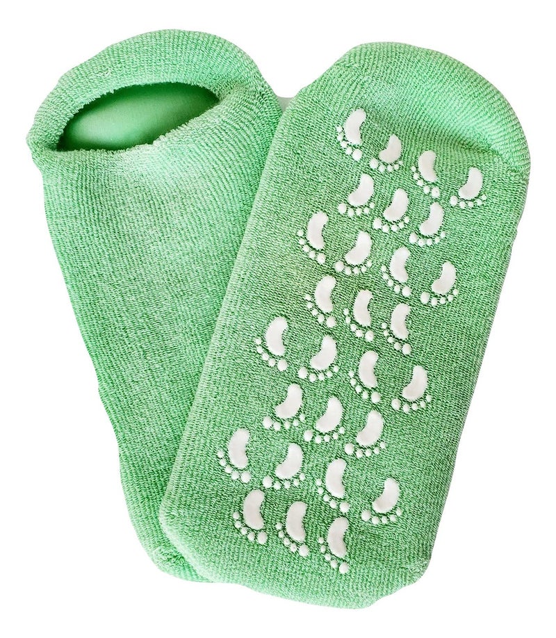 RUCCI Moisturizing Gel Booties, Assorted colors (Pink/Green/Purple), 2 count - Image 4