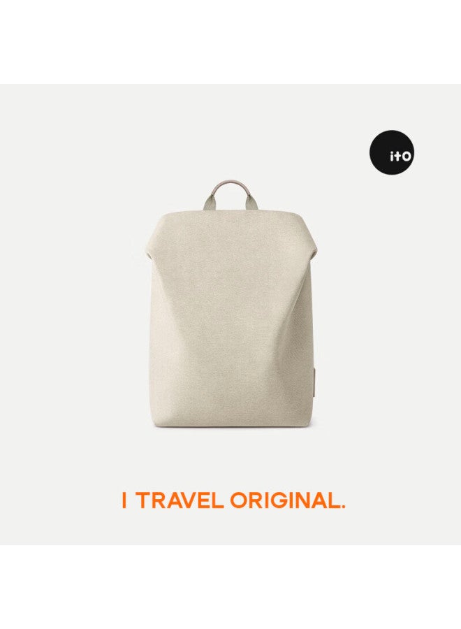 Ito Truffle2 Business Design Laptop Backpack 18l Rock White Airbag Fashion Uni - Image 1