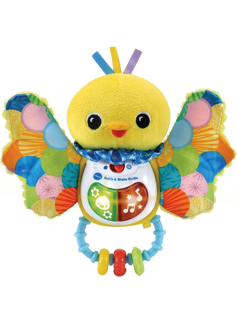 VTech Baby Rattle & Shake Birdie – Interactive Musical Plush Toy with Lights, Motion Sensor & Textures for Infants and Toddlers (3-24 Months) - Image 1