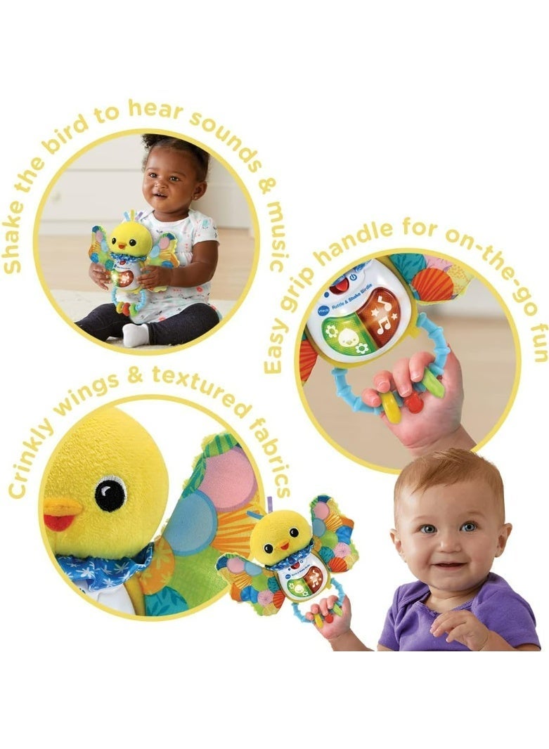 VTech Baby Rattle & Shake Birdie – Interactive Musical Plush Toy with Lights, Motion Sensor & Textures for Infants and Toddlers (3-24 Months) - Image 5