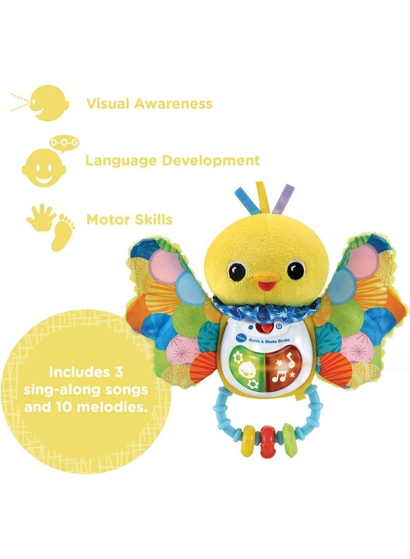 VTech Baby Rattle & Shake Birdie – Interactive Musical Plush Toy with Lights, Motion Sensor & Textures for Infants and Toddlers (3-24 Months) - Image 4