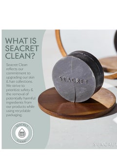 Seacret SEACRET MUD SOAP BAR: All-Natural Black Mud Bar Soap, Enriched with Guinness Kernel Oil, Witch Hazel & Sea Salt for Cleaning, Exfoliating, Detoxifying Face & Body, Normal to Oily Skin, 4.4 Oz  - Image 3