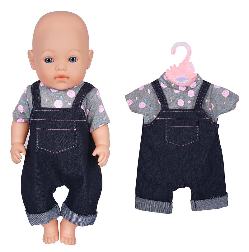 ebuddy 6 Sets Doll Clothes Outfits for 43cm New Born Baby Dolls 15inch Baby Dolls American 18 inch Girl Doll - Image 3