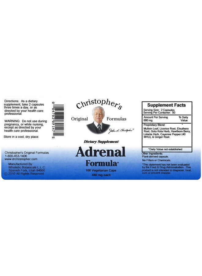 Christopher's Original Formulas Adrenal Formula for Stress Support - Adrenal Support Supplements - Natural Cortisol Manager - Pack of 2 - Image 2