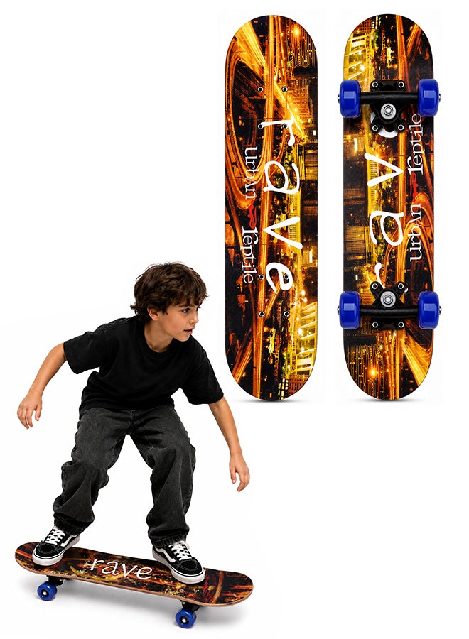DBLEW Complete Standard Skateboards With PU Wheels For Beginners Boys Girls Teenager Wooden Canadian Maple Cruiser Pro Skate Board - Image 1