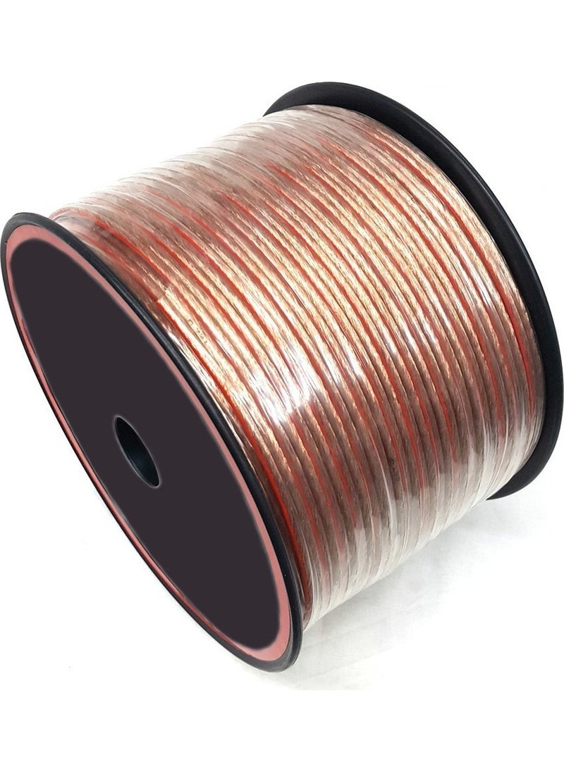 class 2x2.50mm Speaker Sound System Cable Transparent  - Image 1