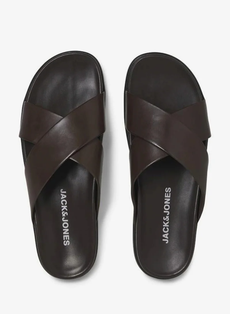 JACK & JONES Brown Stone Casual Sandals for Men | Best Price UAE