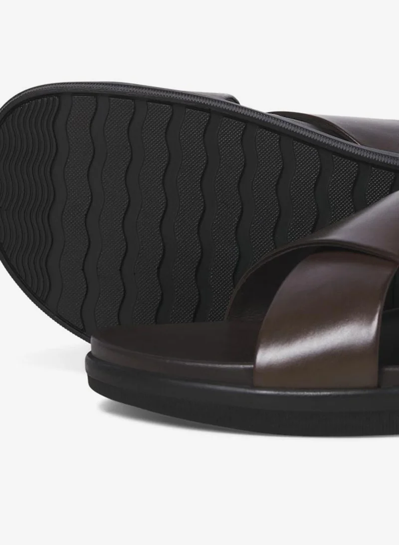 JACK & JONES Brown Stone Casual Sandals for Men | Best Price UAE