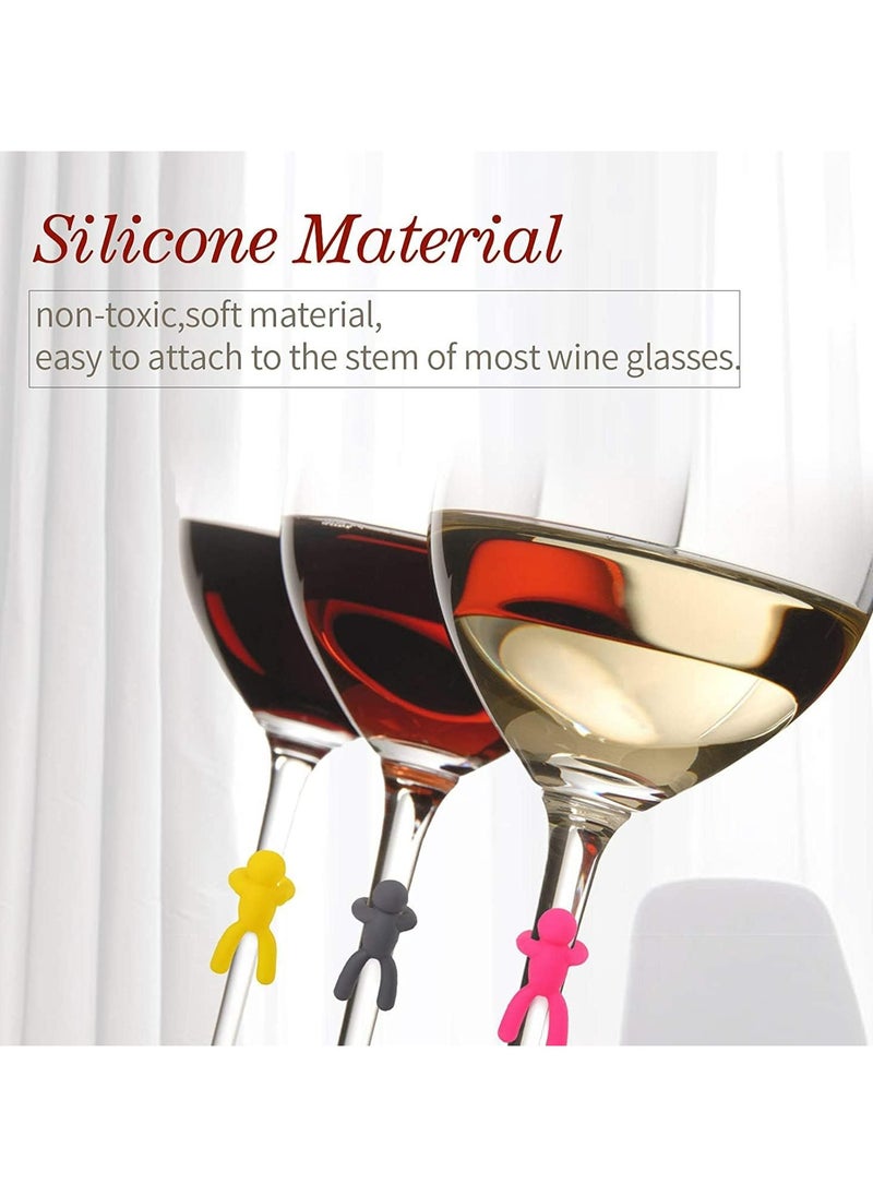 Oasisgalore 24 pcs Drink Markers, Wine Glass Tags Drink Charms Cocktail Picks, Silicone Tag Marker for Glass Cup Beer Bottle  - Image 5