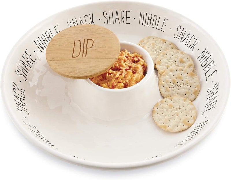 MudPie Circa Chip N Dip Set (Bistro Chip n' Dip Server) - Image 1