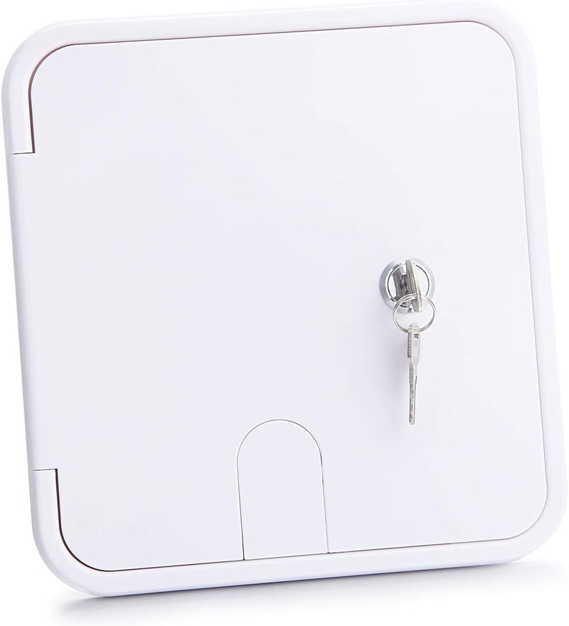LCGP RV Trailer Electric Power Cord Cable Door Compartment Lock with 2 Keys W 7.99 inch, H 8.39 inch - Image 1