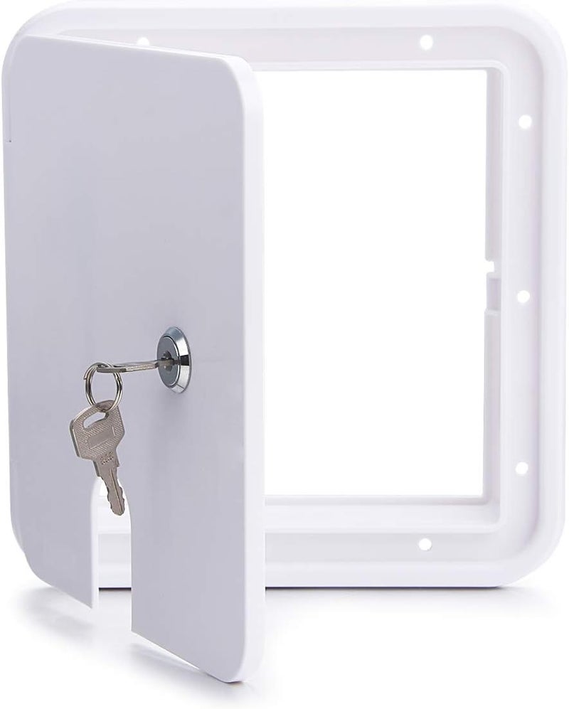LCGP RV Trailer Electric Power Cord Cable Door Compartment Lock with 2 Keys W 7.99 inch, H 8.39 inch - Image 2