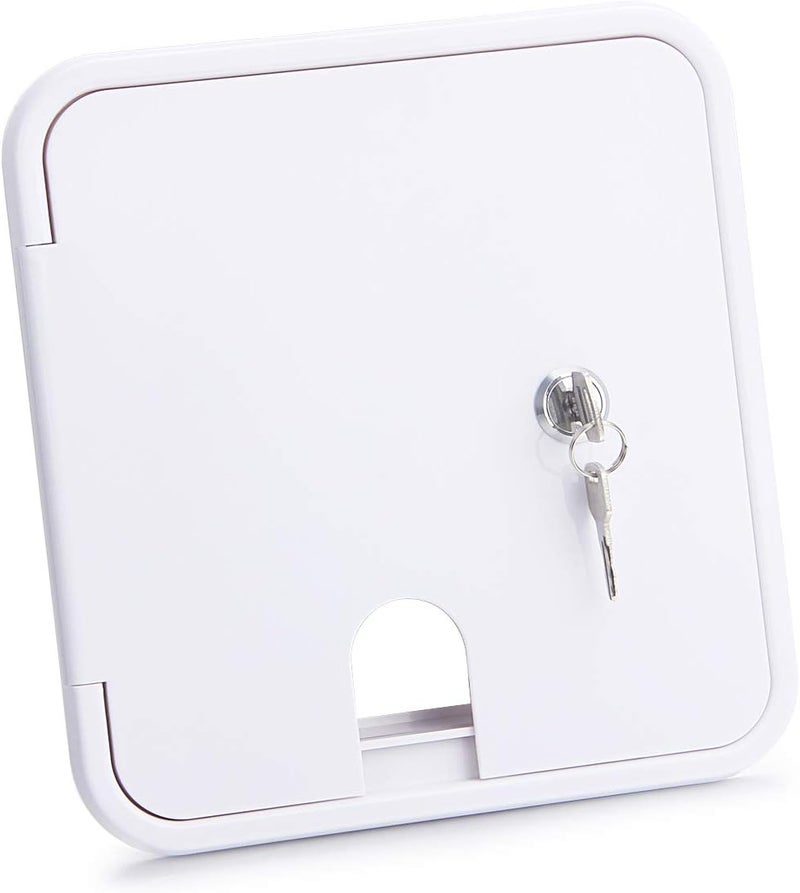 LCGP RV Trailer Electric Power Cord Cable Door Compartment Lock with 2 Keys W 7.99 inch, H 8.39 inch - Image 3