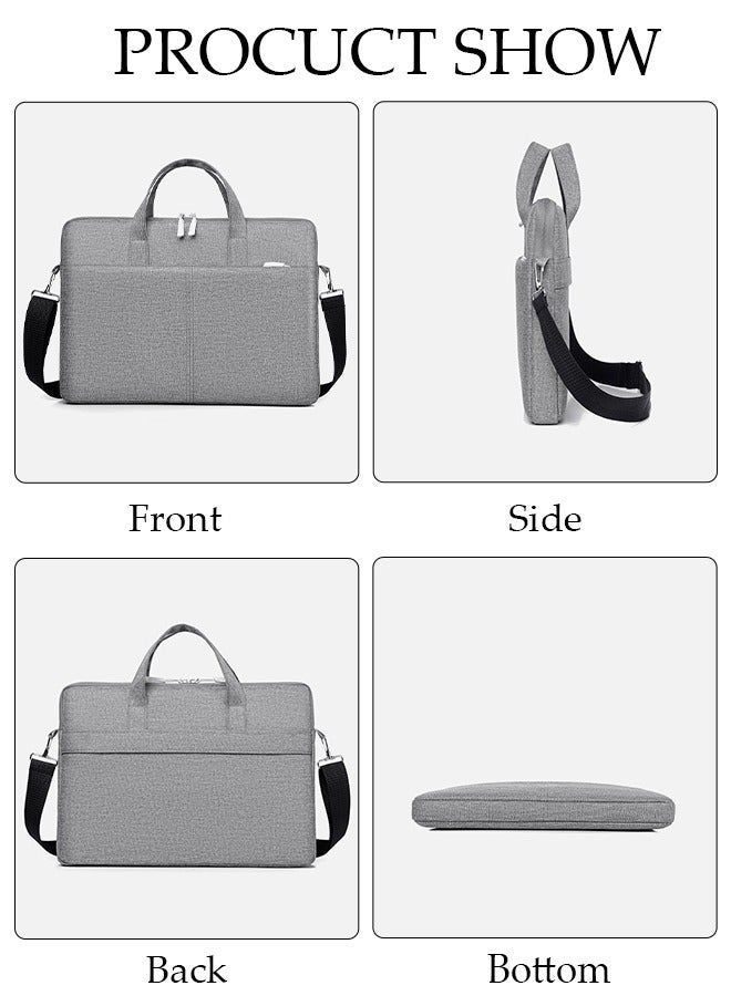 15.6 Inch Laptop Bag with Multi Compartment Lightweight Laptop Hand Bag Crossbody Bag Travel Business Briefcase Water-Resistant Dust-proof Shoulder Messenger Bag for Men and Women Work Office - Image 5