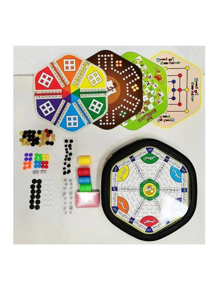 رونج إف إيه مجموعة لعبة الشطرنج العربية 6 في 1، لعبة الشطرنج التفاعلية متعددة الوظائف لسطح المكتب - Image 2