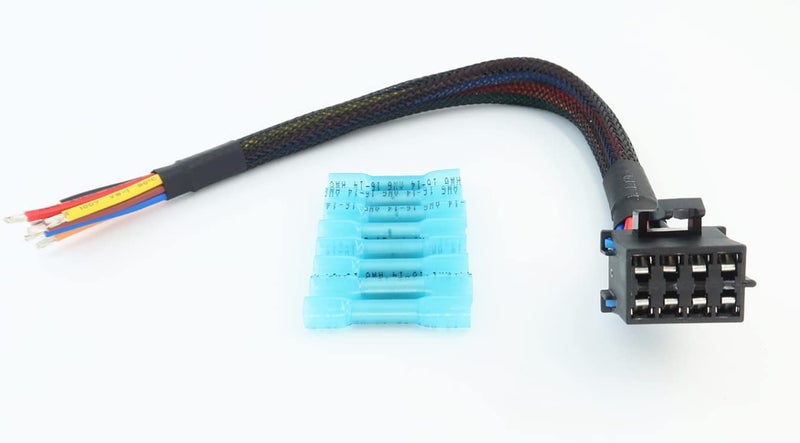 AC Heater Climate Fan Speed Control Replacement Plug Connector Wire Harness Pigtail 8pin for Silverado 1500 2500 3500 9699 Chevy Tahoe 15306189 PT1346