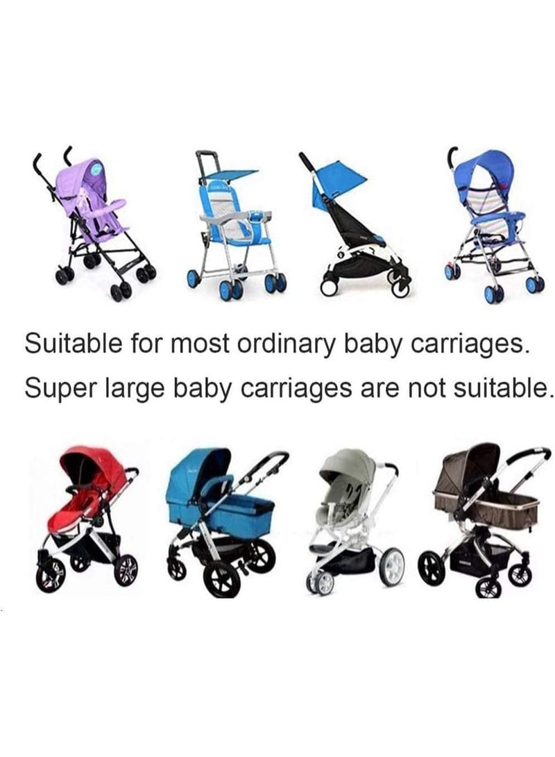 Universal Stroller Mosquito Net, Breathable Fine Mesh Insect Net for Baby Strollers, Cribs, Bassinets, Travel Cots, Washable Ripstop Bug Cover for Outdoor Protection, White, 120x40x48 cm - Image 4