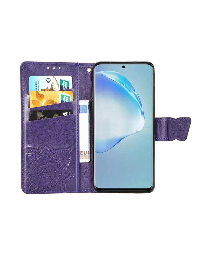 S-TOP Case For Galaxy S20+ Butterfly Love Flower Embossed Horizontal Flip Leather Case with Bracket / Card Slot / Wallet / Lanyard - Image 5