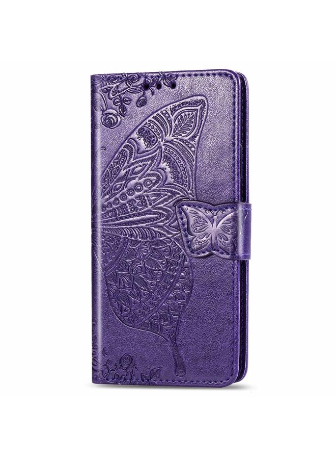S-TOP Case For Galaxy S20+ Butterfly Love Flower Embossed Horizontal Flip Leather Case with Bracket / Card Slot / Wallet / Lanyard - Image 3