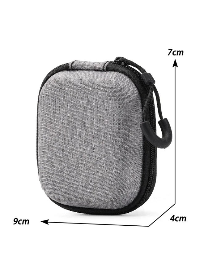 7-Piece Portable Hard Shell EVA Organizer Cases for Data Cables, Earphones & Chargers - Grey - Image 4