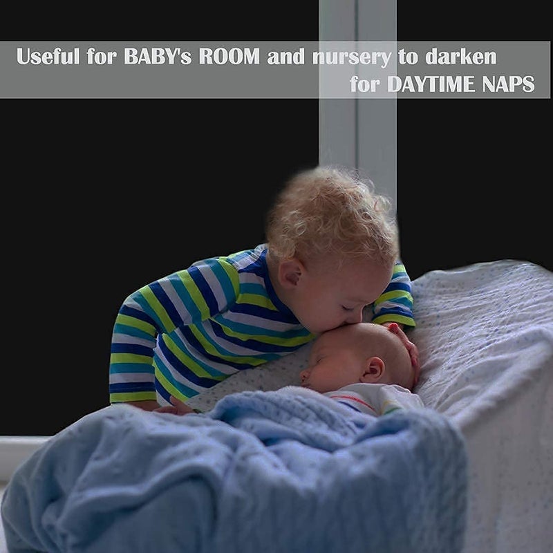 WISDOM Privacy Total Blackout Film - 100% UV Blocking, Removable Glass (20 x 60 in) - Image 2