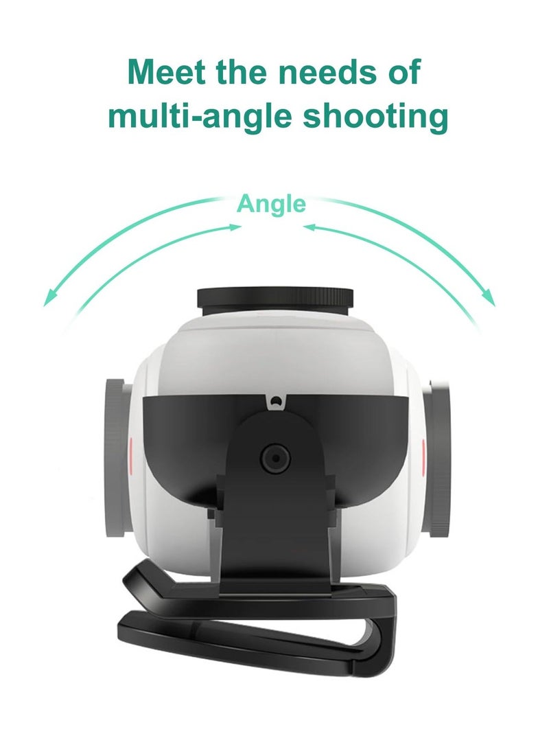 Camera Cap Clip Magnetic Mount Bracket for Insta360 GO3 or GO2 Adjustable Action Camera Baseball Cap Mount Baseball hat Mount for Action Camera  Quick Release Hat Clip for Hands Free Shooting - Image 4