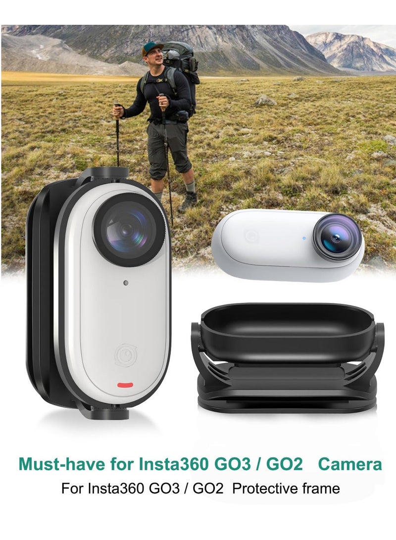 Camera Cap Clip Magnetic Mount Bracket for Insta360 GO3 or GO2 Adjustable Action Camera Baseball Cap Mount Baseball hat Mount for Action Camera  Quick Release Hat Clip for Hands Free Shooting - Image 2