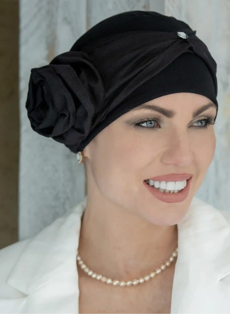 Rung Mirabella Black Jewel - Bamboo Headwear for Women - Image 1