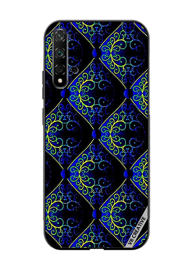 VR CREATIVE Protective Case Cover For Huawei Nova 5T Fractal Abstract Design Multicolour - Image 1