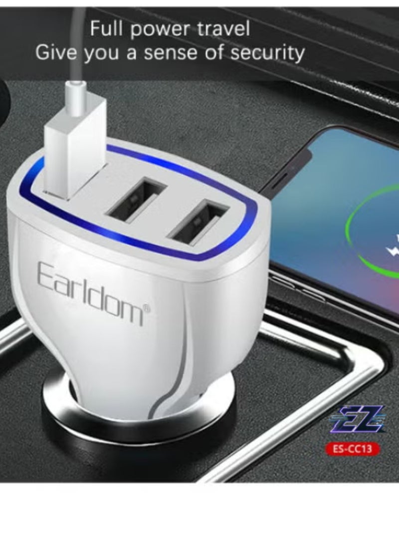 ELTRAZONE 3-Port Car Charger – High-Speed Charging with Advanced Safety Features for Multiple Devices - Image 3