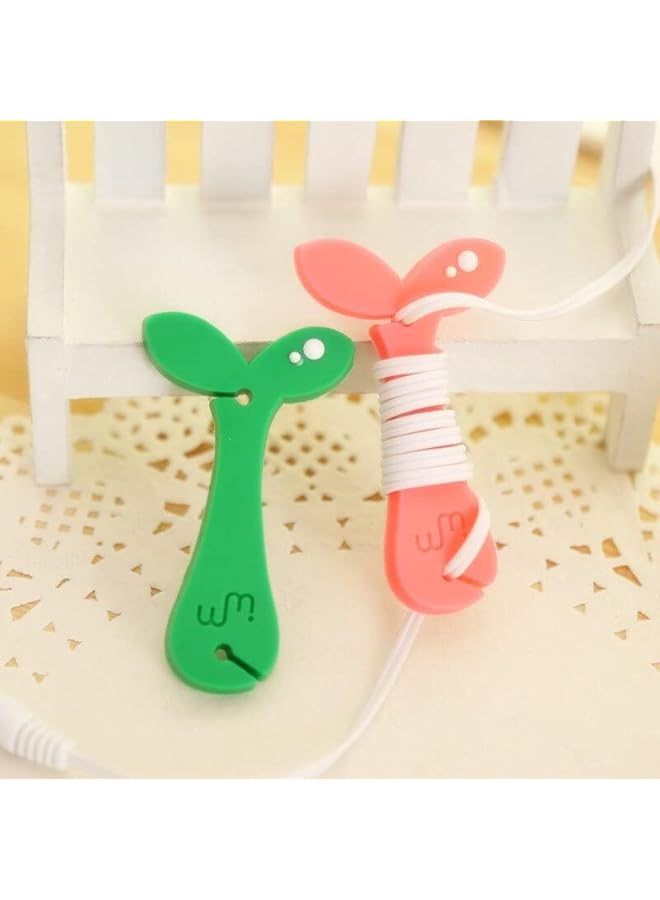 Green Tiger Seedling Winder Cable Wire Organizer USB Charger Cord Holder Desktop Bobbin Mp3 Multipurpose Phone TAM72-SRK - Image 2