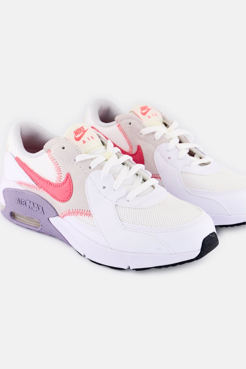 Nike Kids Girl Air Max Excee Lace Up Outdoor Shoes, White  - Image 3