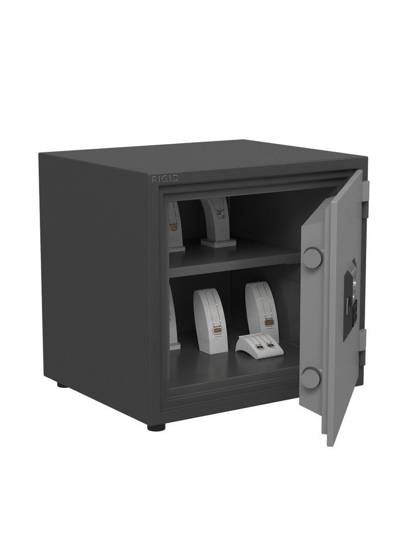 RIGID - Fire Resistant Steel Safe with Digital & Key Lock, 50Kg - Image 1